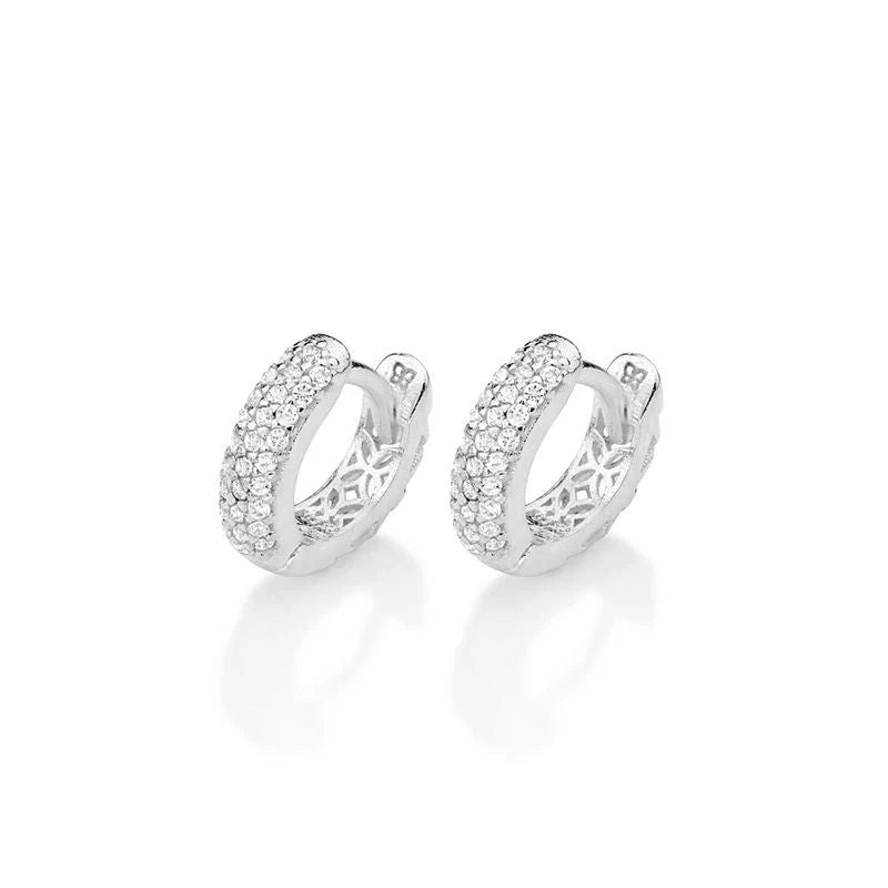 Colgantes de anillo de plata maciza 925 con circonitas cúbicas