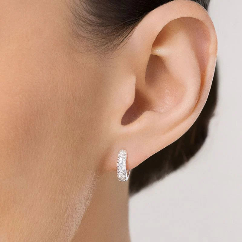 Colgantes de anillo de plata maciza 925 con circonitas cúbicas